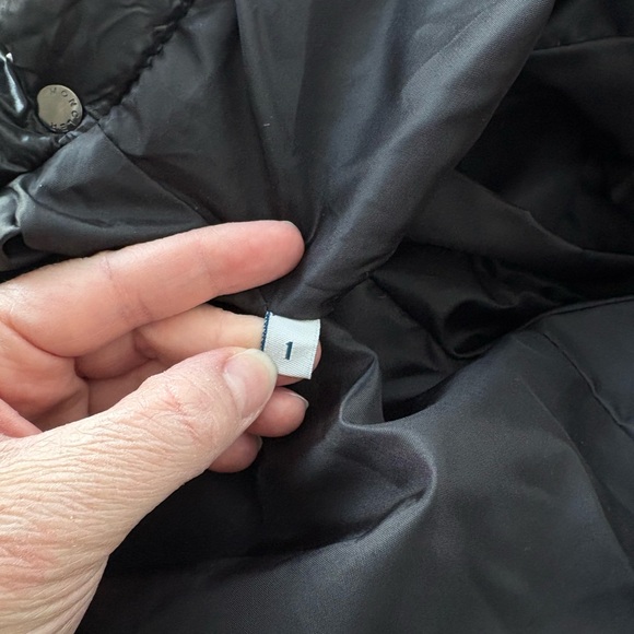 Moncler Coat Women’s Small Black Down Puffer Fur Trim Hooded Long Parka Jacket - Picture 10 of 10